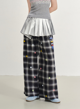 SOFITTE 25AW银色时尚潮流可调节设计短款百褶屁帘半身裙女