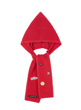 【许靖韵同款】SOFITTE 25AW针织百搭装饰围巾一体帽休闲保暖男女