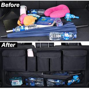 汽车后备箱收纳挂袋座椅背置物袋SUV车载后排多功能储物网兜用品