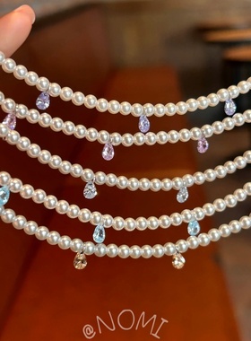 韩系ins风简约珍珠项链