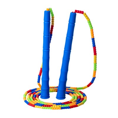 竹节跳绳幼儿园儿童小学生训练成人专用减肥运动彩虹花式绳子初学