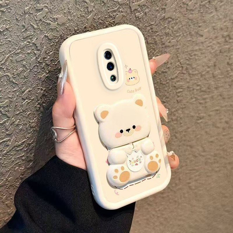 适用OPPOReno手机壳OPPO新款Reno1升降摄像头0PP0Ren0一代标准版老款OPPReno套OPPOReon硅胶全包男女镜子支架