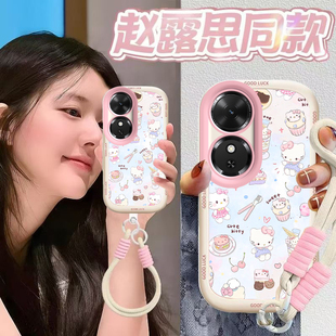 适用荣耀Play10C手机壳HonorPlay10C新款保护套华为NIC一AN00全包防摔Honor液态硅胶软外壳paly男女甜点kt猫