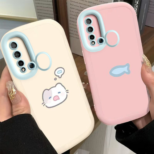 适用华为Nova5i手机壳nove5i保护套novo新款nava可爱novai软硅胶novi全包note防摔n0va诺娃515L男女小猫小鱼
