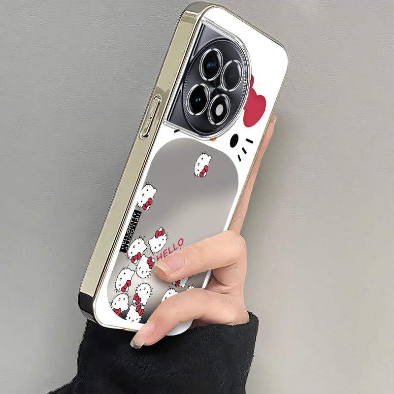适用一加Ace2手机壳1加Ac2保护套OPPO新款Aec十A2二0PP0可爱软ONEPlus电镀银框全包防摔高级感OP女生大嘴kt猫