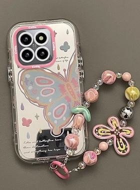 适用小米14/13pro手机壳全包镜头小米13/12x新款小米11/10s镜面11青春版防摔小米9高级ins风爆款涂鸦蝴蝶新品