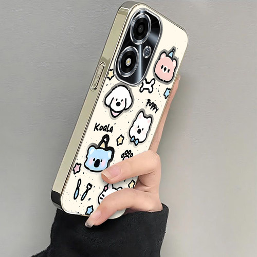 OPPOA2m手机壳OPPO新款A2M5G保护套OPA/OPPA可爱opp0pp0ppo电镀银框ppoa全包防摔a2男opopa女oopoa黑白kt猫