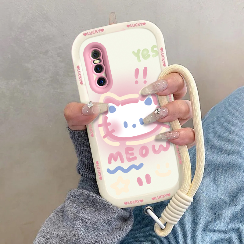 适用vivoX27手机壳vivo X27保护套新款升降摄像头可爱高颜值软硅胶全包防摔viv0步步高Pr0叉Por男女害羞kt猫