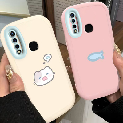 适用vivoZ5x手机壳vivo Z5x712版保护套viv0新款可爱viviz软硅胶vovoz全包防摔voviz步步高viovz男女小猫小鱼