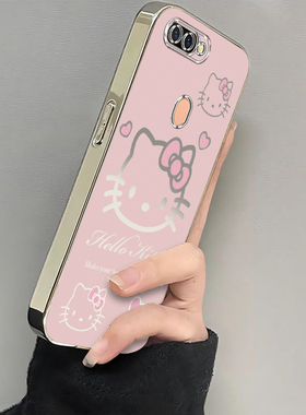OPPOR11S手机壳R11ST套OPPO新款opp0pp0ppo可爱oppor11splus电镀全包边opr防摔ppor软opopr女生oppr粉色kt猫