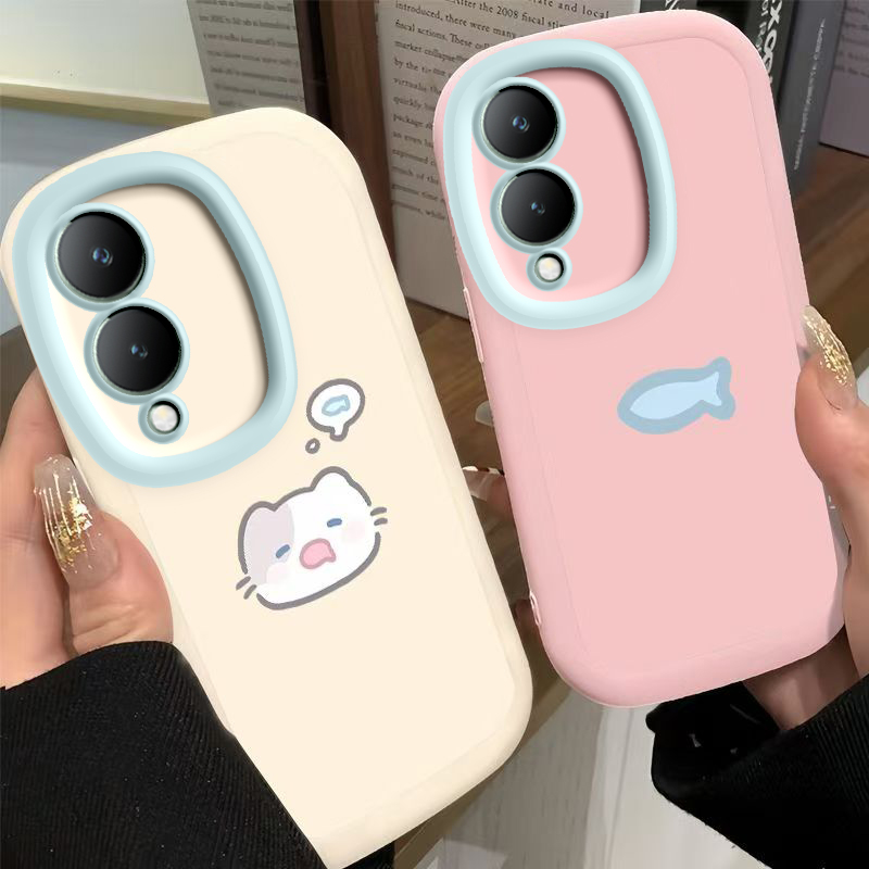 适用vivoY36手机壳vivo新款Y36保护viviy套vovoy软硅胶voviy全包防摔vⅰvoy步步高viv0丫ⅴivoy男女小猫小鱼