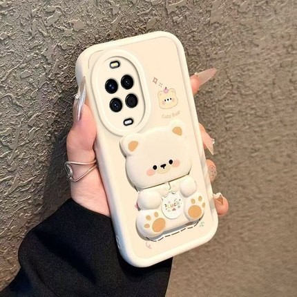 适用华为nova14手机壳nove14Pro新款Ultra保护套nave液态硅胶navo全包防摔Por专用n14no外壳note男女镜子支架