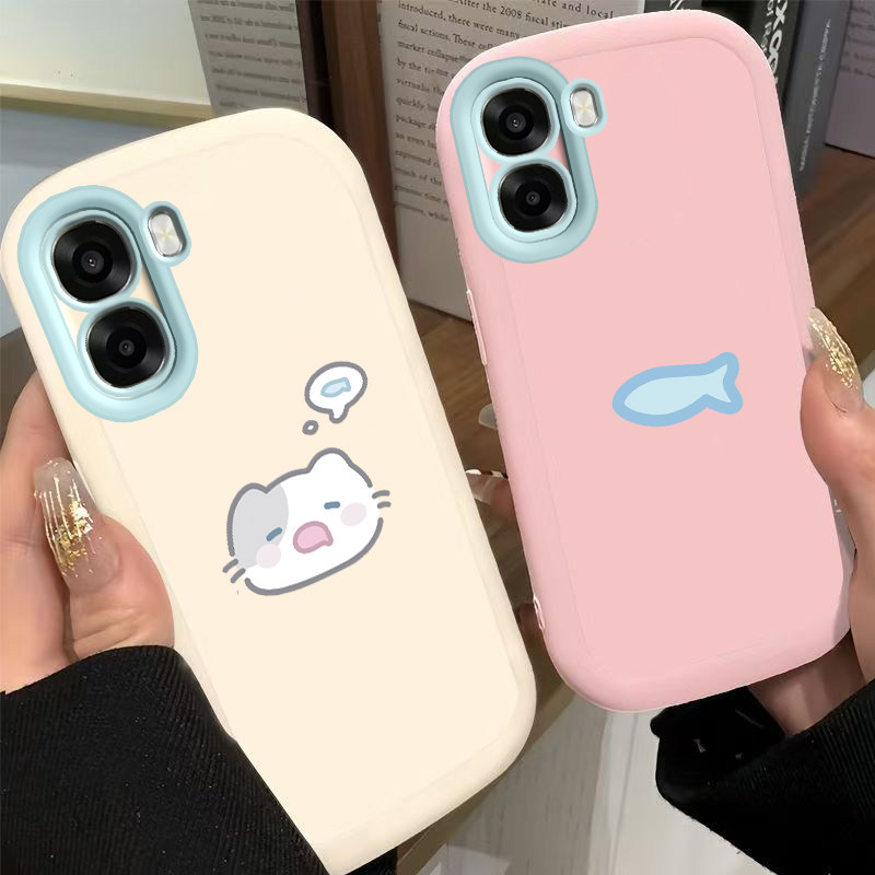 适用OPPOA6c手机壳A6c5G保护OPPO套A6i+新款a6l液态硅胶a6v软壳全包防摔OPA外壳OPPA高级感OPOPA男女小猫小鱼
