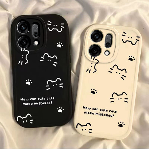 适用OPPOReno14手机壳Reno14Pro保护套OPPO新款液态硅胶OPPORen镜头全包防摔外壳0PP0Ren014Pr0男女线条猫咪