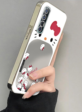 适用OPPOReno3Pro手机壳OPPO新款Reno套OPPOReon电镀0PP0Ren03Pr0高级感OPPORone全包防摔Por5G女生大嘴kt猫