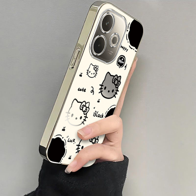 OPPOA5活力版手机壳OPPO新款A55G保护套OPA/OPPA可爱opp0pp0ppo电镀ppoa全包防摔a5男opopa女oopoa黑白kt猫