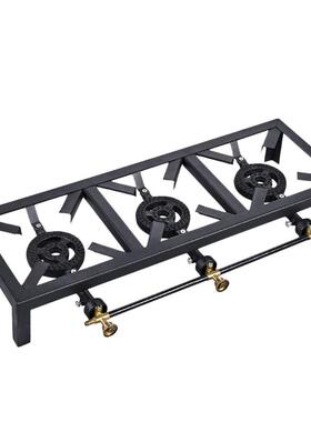 跨境出口三孔煤气灶三眼灶燃气灶台面式猛火液化气灶GAS STOVE