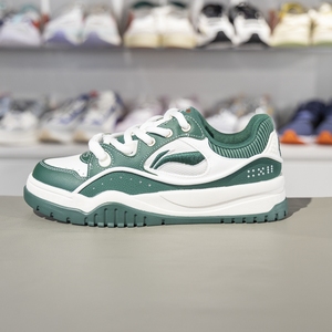 正品李宁布欧休闲鞋男子新款恭喜发财配色经典学生板鞋AGCV059