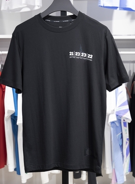 正品李宁T恤男子秋季专业篮球系列舒适透气圆领休闲短袖ATST537