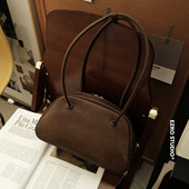 EZRO 植鞣牛皮高级感复古百搭波士顿包单肩腋下女包百搭简约