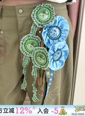 UnsocialNight手工系列小众设计原创自留款趣味胸花胸针徽章百搭