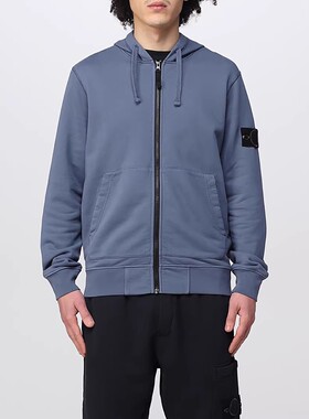 Stone compass 64251 Zip Hoodie欧美罗盘徽章基础款纯色连帽卫衣