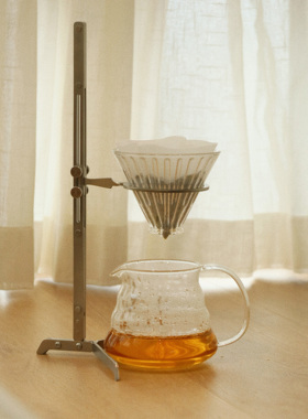 触造 不锈钢咖啡支架 可调节工业风萃取手冲咖啡过滤杯架