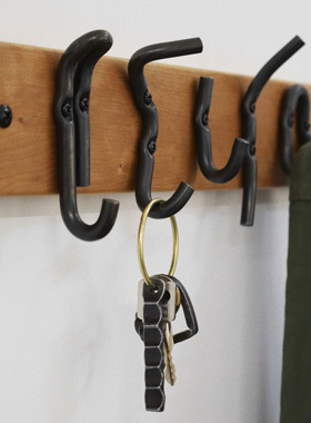 触造TOUGE 手工锻打几何线条组合挂钩 民宿家居