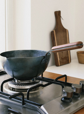 触造 沙比利木柄奶锅无涂层宝宝辅食锅不粘锅家用泡面锅