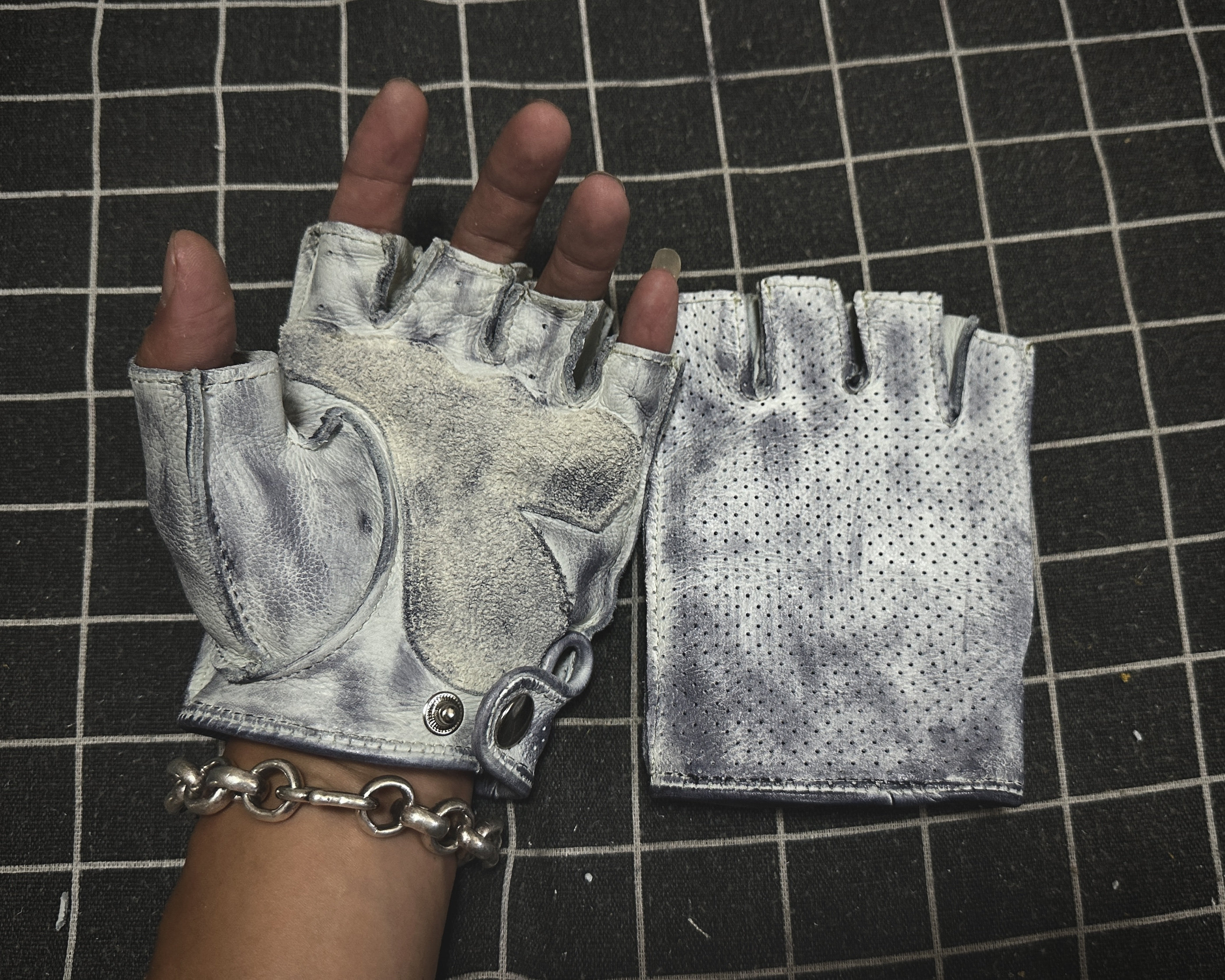 HALF FINGER COWHIDE RETRO GLOVES SUMMER BREATHABLE NON-SLIP BREATHABLE TACTICAL GLOVES LEATHER MOTORCYCLE GLOVES RIDING GLOVES