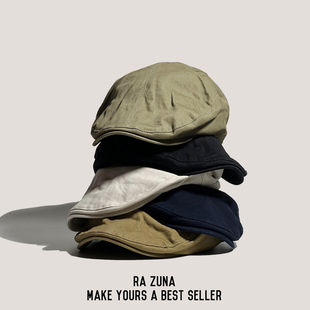 新款 鸭嘴帽 日系水洗原宿女贝雷帽男复古街头前进帽反戴字母大码