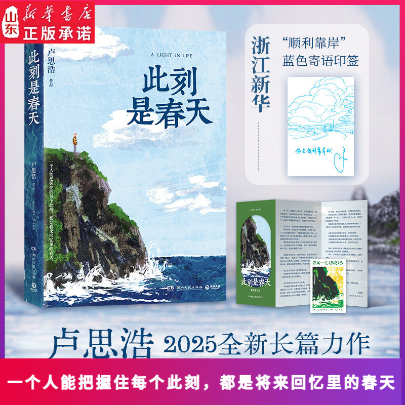 此刻是春天 卢思浩2025重磅新书 沉淀四年后又一长篇力作 一个人能把握住每个此刻，都是将来回忆里的春天 新华书店