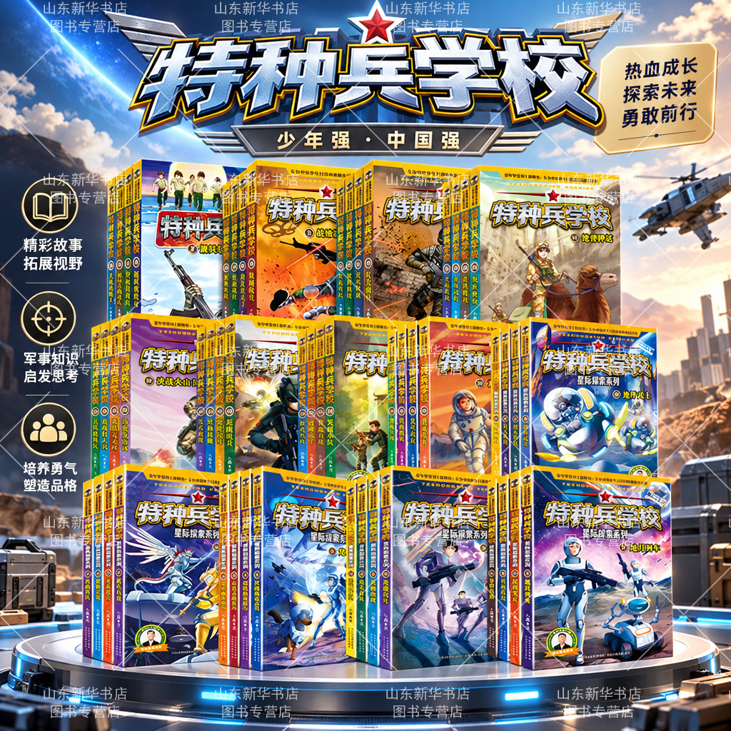 特种兵学校的书全套第一二三四五六七八辑少年特战队八路军事小说特种兵学校漫画版星际探索系列校园安全野外冒险新华书店正版书籍