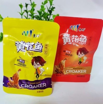 景旭香酥小黄鱼干香辣黄花鱼即食500g罐头海鲜零食小吃烟台特产