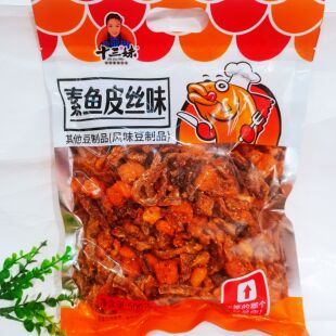 十三妹素鱼皮丝味甜辣鱼皮丝大袋休闲网红零食大包麻辣下酒菜凉菜