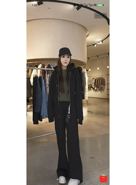 【芳芳力荐】CC-601016秋季新款时尚运动纯色休闲简约百搭连帽