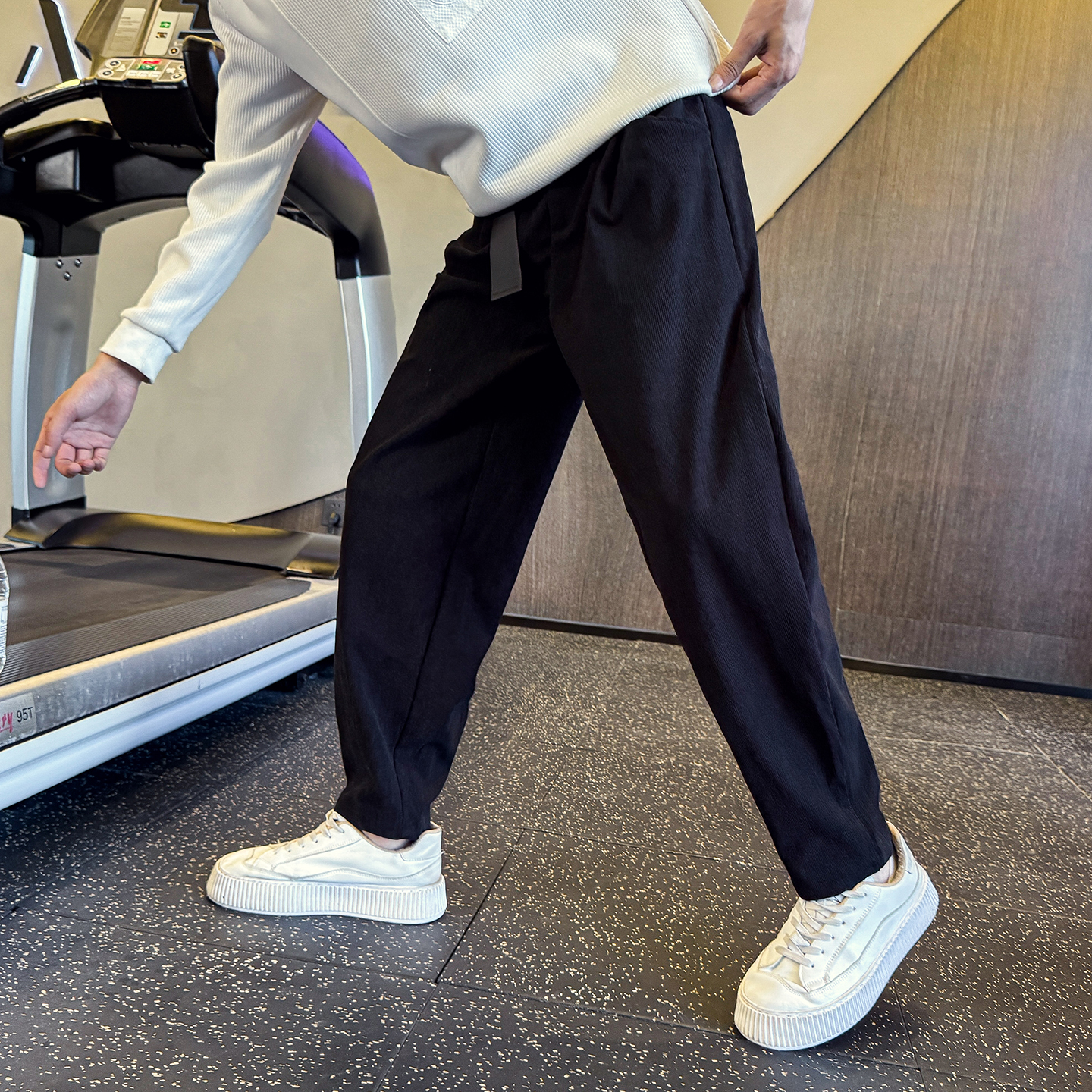 男士秋冬新款休闲裤条纹修身直筒裤C207-5062-P65控95，男装休闲裤，电商C207