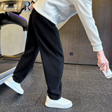 2025冬季加绒卫裤男士针织休闲直筒裤C207-5079-P68控98，男装休闲裤，电商C207