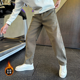 男士休闲裤冬季加绒纯色直筒裤C207-5080-P68控98，男装卫衣，电商C207