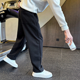 冬季男士卫裤针织休闲直筒裤C207-5075-P75控105，男装休闲裤，电商C207