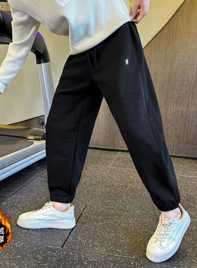 男士加绒卫裤针织休闲裤束脚裤 C207-70019-P68控98