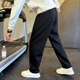 冬季加绒卫裤男士针织休闲直筒裤C207-712-P68控98加绒P75，男装休闲裤，电商C207