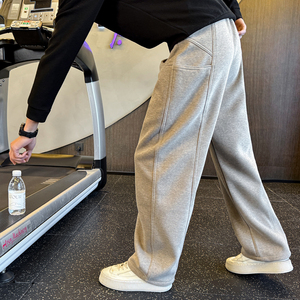 冬季男士新款卫裤拼接休闲直筒裤 C207-Z-29-P69控99，男装休闲裤，电商C207