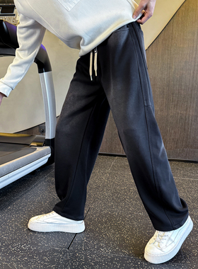 冬季水洗卫裤男士针织休闲裤小弯刀直筒裤 C207-70010-P69控99