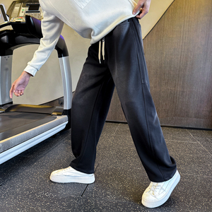 冬季水洗卫裤男士针织休闲裤小弯刀直筒裤 C207-70010-P69控99，男装休闲裤，电商C207