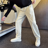 男士秋冬新款提花休闲裤修身直筒裤C207-70006-P65控95，男装休闲裤，电商C207