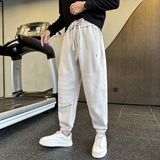 男士加绒卫裤针织休闲裤束脚裤C207-70019-P68控98，男装休闲裤，电商C207