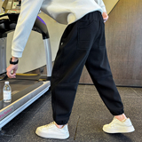 男士加绒卫裤针织休闲裤束脚裤C207-70019-P68控98，男装休闲裤，电商C207