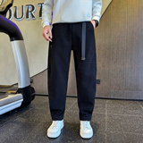 男士冬季加绒休闲裤条纹直筒裤C207-70018-P68控98，男装卫衣，电商C207