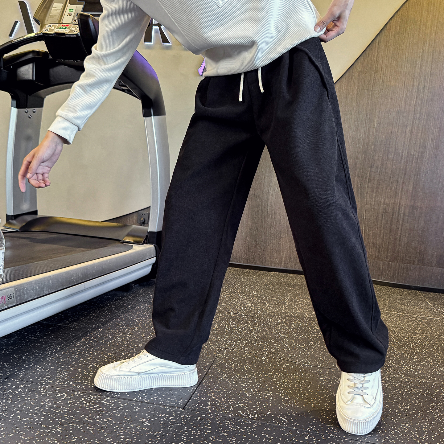 秋冬新款休闲裤男士厚款直筒裤C207-5065-P65控95，男装休闲裤，电商C207